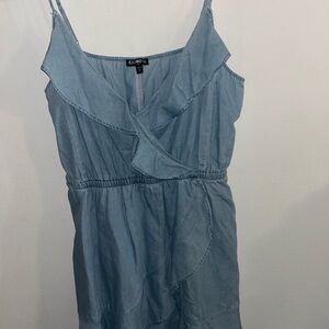 Light Blue Ruffle Dress